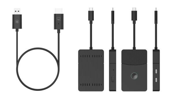 Wireless HDMI Extender mit 5in1 Dockingstation, 1080p/2xUSB-A/1xUSB-C/PD/HDMI
