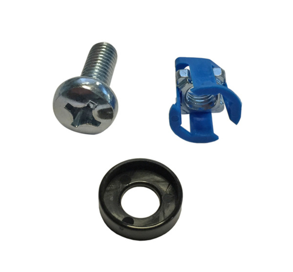 Zubehör für Innenausbau Käfigmuttern-Set 50 x M6 zur, Frontmontage (50 x Käfigm., Schraube, Un - 1 VPE = 50 Stück Zubehör für Innenausbau