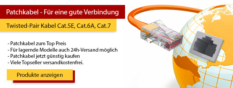 Patchkabel Shop Cat.5e / Cat.6A Patchkabel Shop Cat.5e / Cat.6A