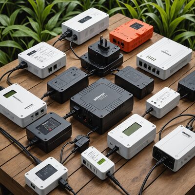 Stromadapter und Inverter