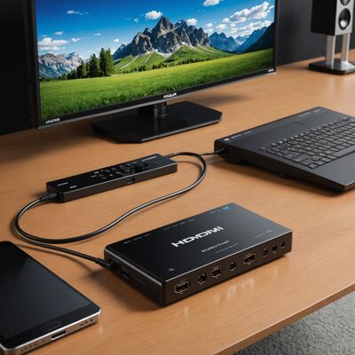 HDMI Switch 3-Port, unterstützt 3D/1080p