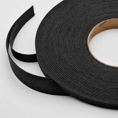 Klettband, 20mm, schwarz, 25m Rolle, ultra dünn
