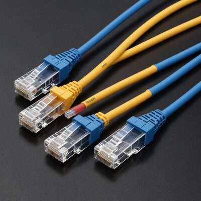 RJ45 Patchkabel Cat.5e U/UTP PVC CCA gelb