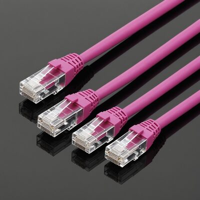 RJ45 Patchkabel Cat.5e U/UTP PVC CCA magenta