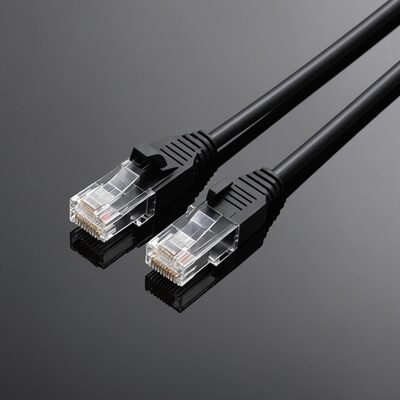 RJ45 Patchkabel Cat.5e U/UTP PVC CCA schwarz