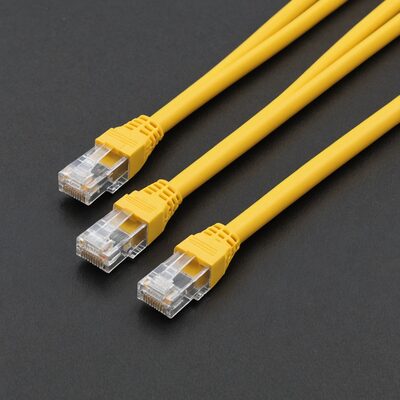 RJ45 Patchkabel Cat.6 U/UTP PVC CCA gelb