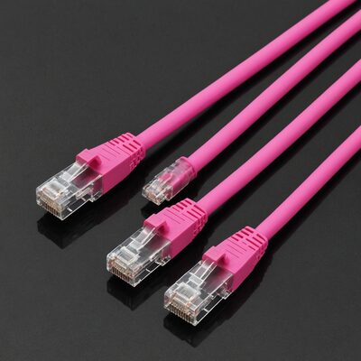 RJ45 Patchkabel Cat.6 U/UTP PVC CCA magenta
