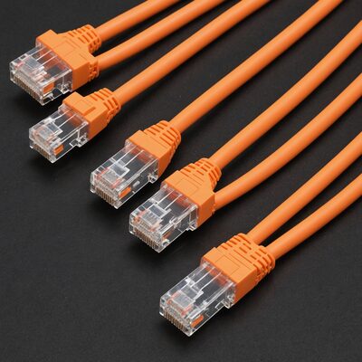 Kupferverkabelung RJ45 Patchkabel Cat.6 U/UTP PVC CCA orange
