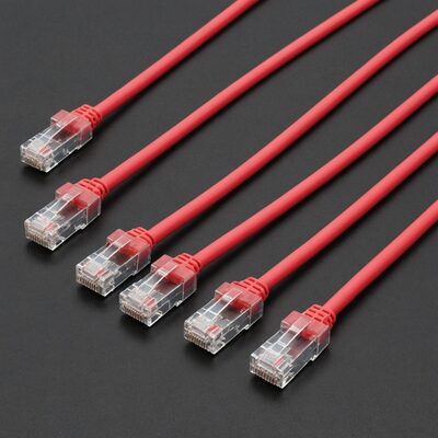 RJ45 Patchkabel Cat.6 U/UTP PVC CCA rot