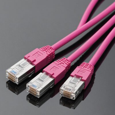 RJ45 Patchkabel Cat.6A S/FTP LSZH magenta