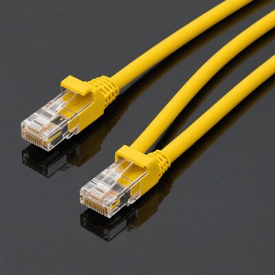 RJ45 Patchkabel Cat.6A U/UTP LSZH Premium 500MHz gelb