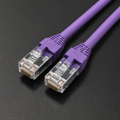 RJ45 Patchkabel S/FTP, Cat. 6A, violett