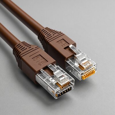 Rohkabel Cat.7, S/FTP, LSZH, braun, 100m