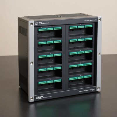 Bestückte Frontblende mit 6 x LC Duplex Kupplung