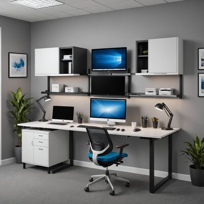 Arbeitsstation, Wandmontage