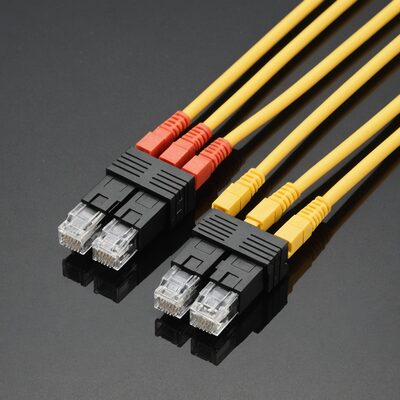Duplex Jumper LC-SC 9/125µ, OS2, Flat Twin