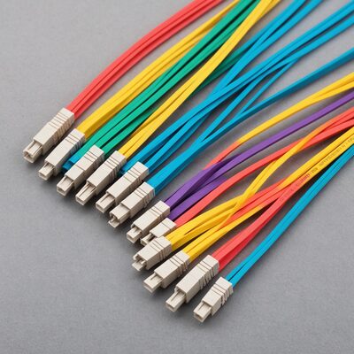 Faserpigtail LC OM3 -farbiges Set - 12 Stück