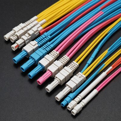 Faserpigtail LC OM4 -farbiges Set - 12 Stück