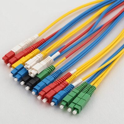 Faserpigtail LC OS2 G657A2-farbiges Set - 12 Stück