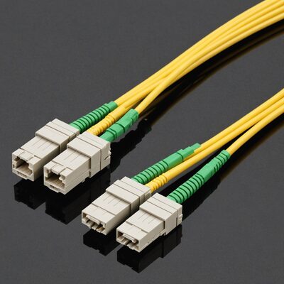 Faserpigtail LC/APC OS2 G652D-Gelb - 1 Stück