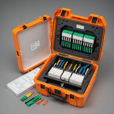 Kompakt Spleißverteiler Set mit Verteilerplatte LC