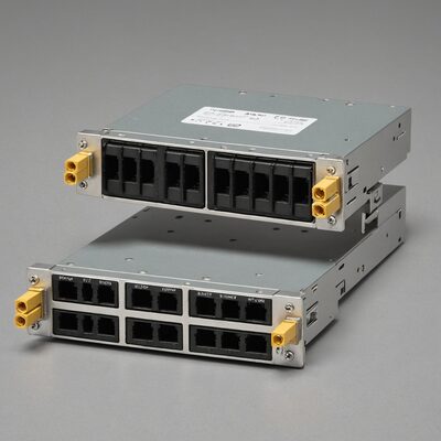 Moduleinschub 3HE/7TE LC-Duplex Kupplungen
