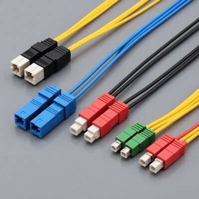 SC Pigtails auf SC Duplex Kupplungen