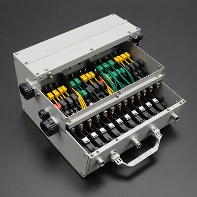 Spleißboxen mit ST Metallkupplungen und Pigtails