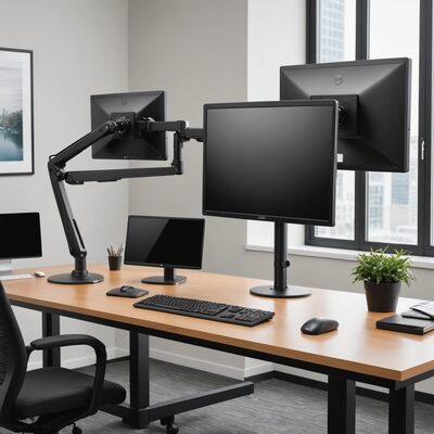 Monitorarm, Tischmontage