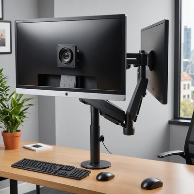 Monitorarm, Wand- oder Tischmontage