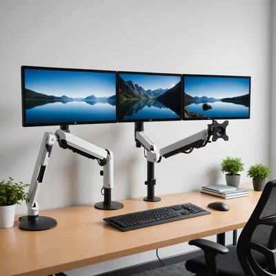 Monitorarm, Wandmontage