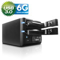 Fantec HDD Gehäuse / externe HDD Mehrfach-Gehäuse schwarz 3,5 Zoll Fantec HDD Gehäuse / externe HDD schwarz 3,5 Zoll