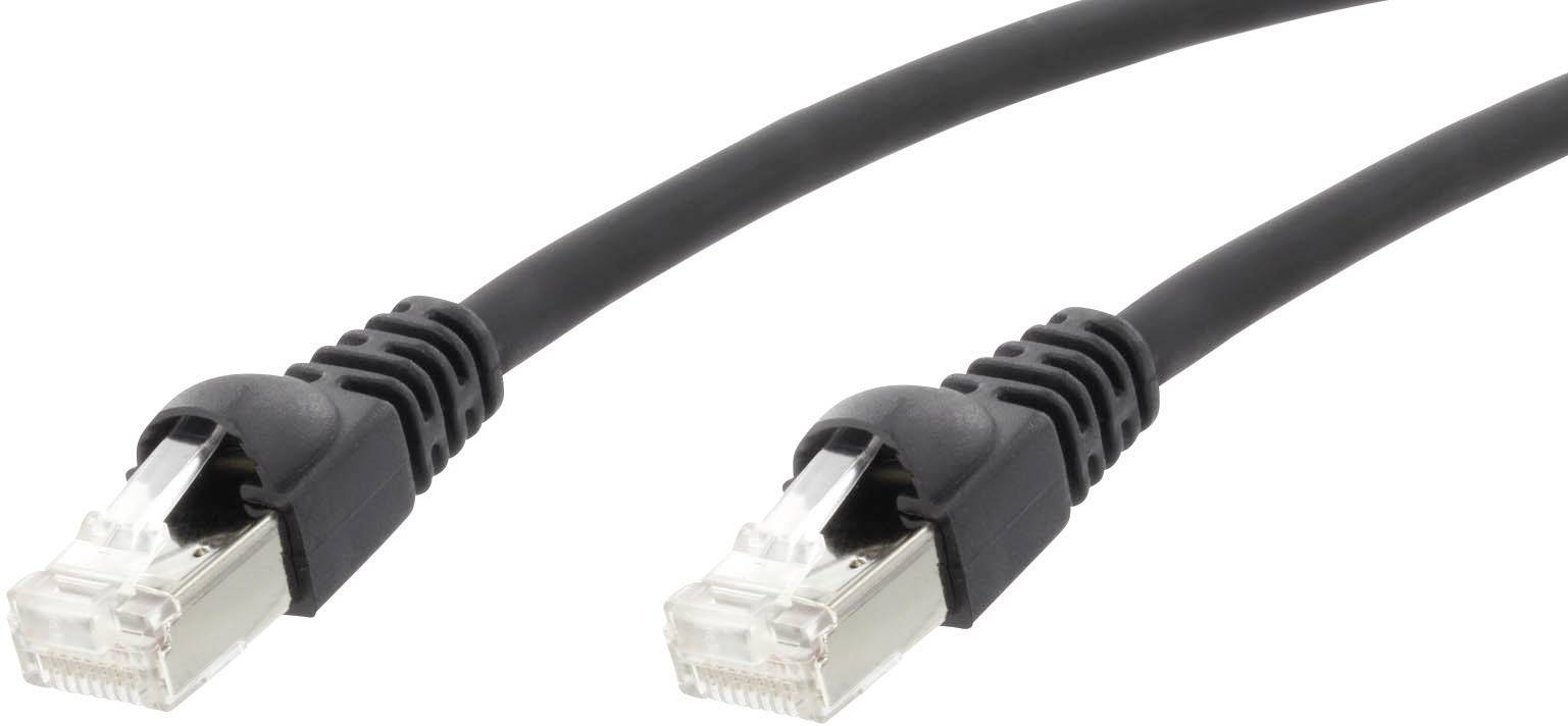 TG Patchkabel S-FTP 2m schw L00001A0089 FS500 MP8 LSZH Cat6A 500MHz Iso EA