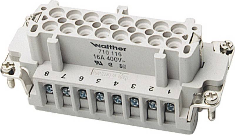 4015609027323 - Kontakteinsatz Buchs 16p Schraub 16A 500V 05-25qmm 710116 - Walther 4015609027323 - Kontakteinsatz Buchs 16p Schraub 16A 500V 05-25qmm 710116 - Walther