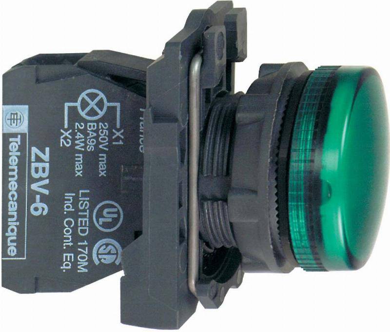 GS Leuchtmelder grün XB5AVB3 Komplettgeräte, 24V AC/DC, 22,5mm, IP66 GS Leuchtmelder grün XB5AVB3 Komplettgeräte, 24V AC/DC, 22,5mm, IP66