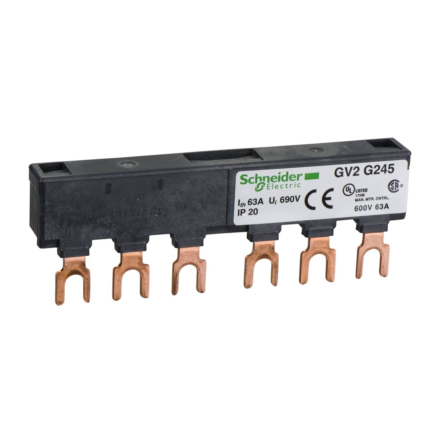GS Sammelschienensystem 2 GV2G245 Abgangsstellen 45mm Abstand GS Sammelschienensystem 2 GV2G245 Abgangsstellen 45mm Abstand