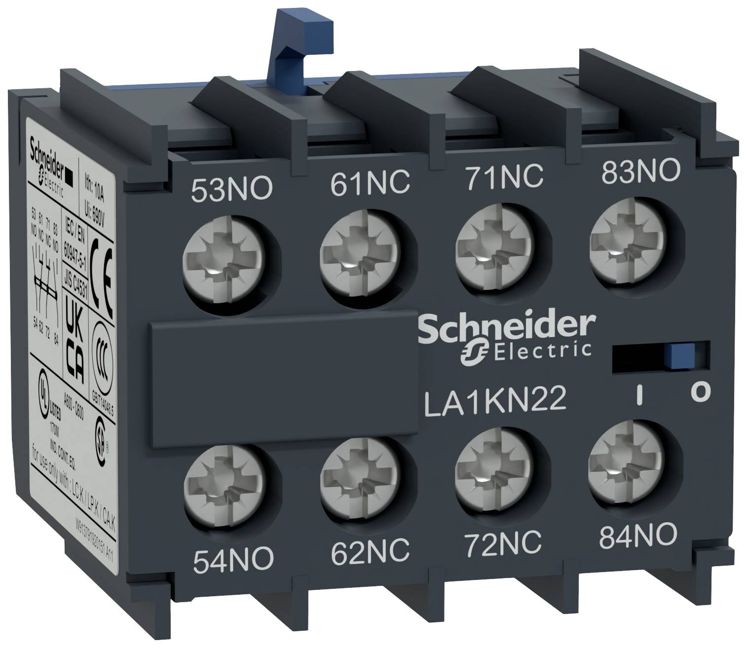 3389110500110 - LA1KN22 Hilfsschalterblock 2 Öffner 2 Schließer 1 St - Schneider Electric