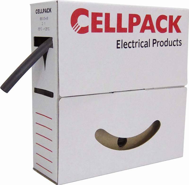 CELL Abrollbox SB 2,4-1,2-.1 Schrumpfschlauch schwarz 15m 127034