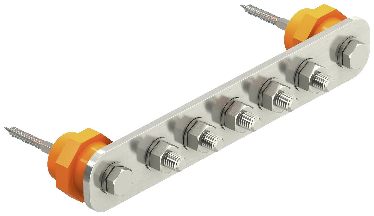 4012195002277 - OBO 1802 5 VA Potentialausgleichsschiene BigBar 5 Anschlüsse 5xM10 A2 5015854 4012195002277 - OBO 1802 5 VA Potentialausgleichsschiene BigBar 5 Anschlüsse 5xM10 A2 5015854