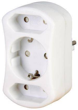 KOPP Adapter für 2x Europa 1776.0200.9 und 1x Schuko weiss KOPP Adapter für 2x Europa 1776.0200.9 und 1x Schuko weiss