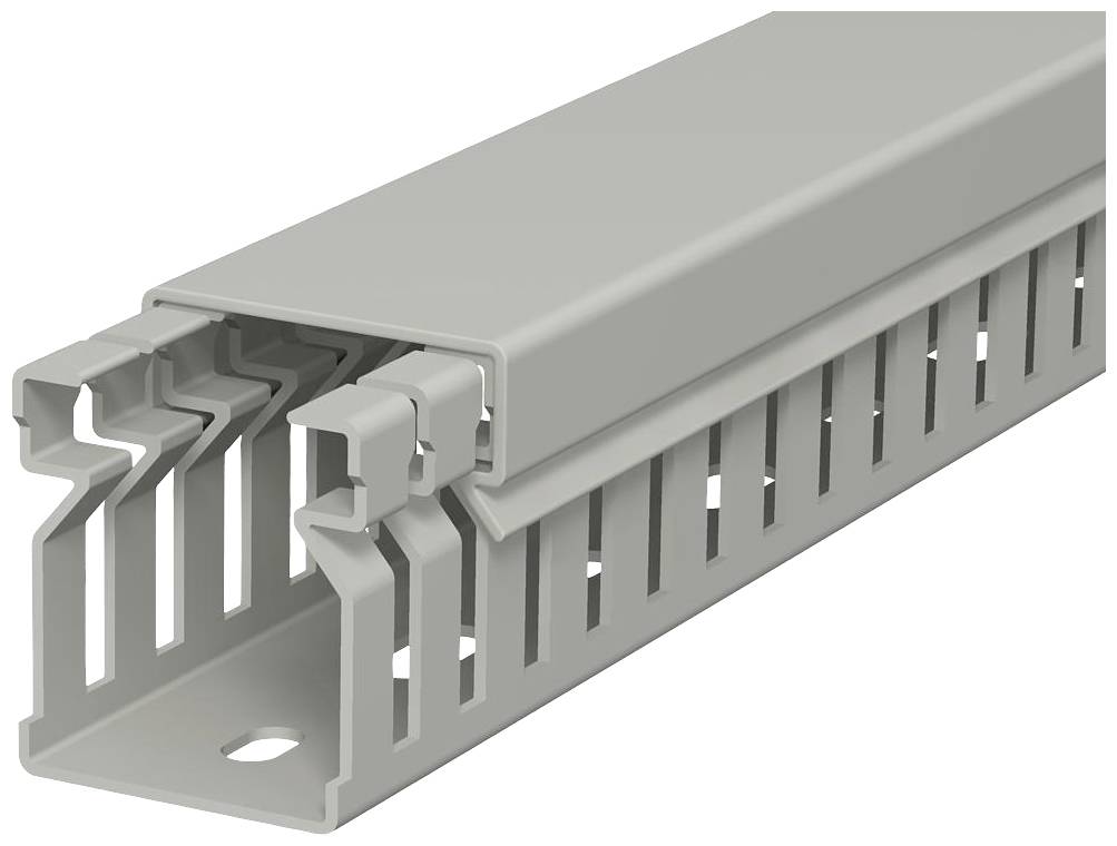 OBO LK4 30025 Verdrahtungskanal 30x25x2000 PVC steingrau RAL7030 6178005 (Inhalt 2 Stück)
