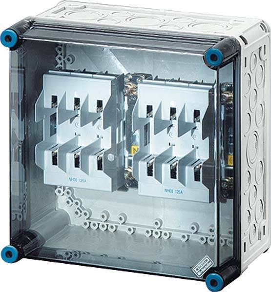 4012591651550 - Sicherungsgehäuse 125A IP65 NH00 uni Kst mit transparentem Deckel 2grp MI4250 - Hensel 4012591651550 - Sicherungsgehäuse 125A IP65 NH00 uni Kst mit transparentem Deckel 2grp MI4250 - Hensel