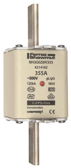 8430399002279 - Mersen 1B381000000 NH3 355A gG 500V NH-Sicherung sfü spannungsführend