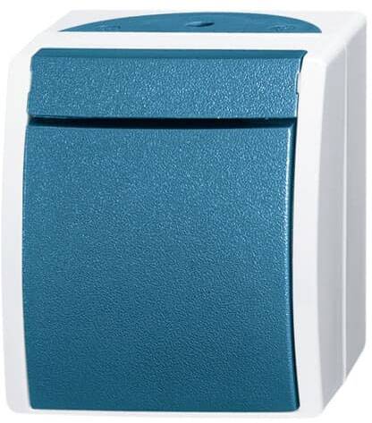 4011395992753 - EL BJ FR WSS - Taster Schließer 1-pol 10A IP 44 blau grau 4011395992753 - EL BJ FR WSS - Taster Schließer 1-pol 10A IP 44 blau grau
