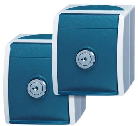 4011395993132 - BJ APWG ocean Schuko 2x mit 20 20EWSL-53 gleicher Schliessung grau blaugrün 4011395993132 - BJ APWG ocean Schuko 2x mit 20 20EWSL-53 gleicher Schliessung grau blaugrün