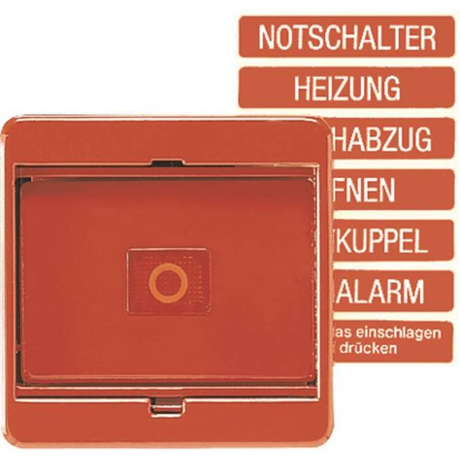 4011377282001 - JG ST Abdeckung 561GLRT mit Glasscheibe rot