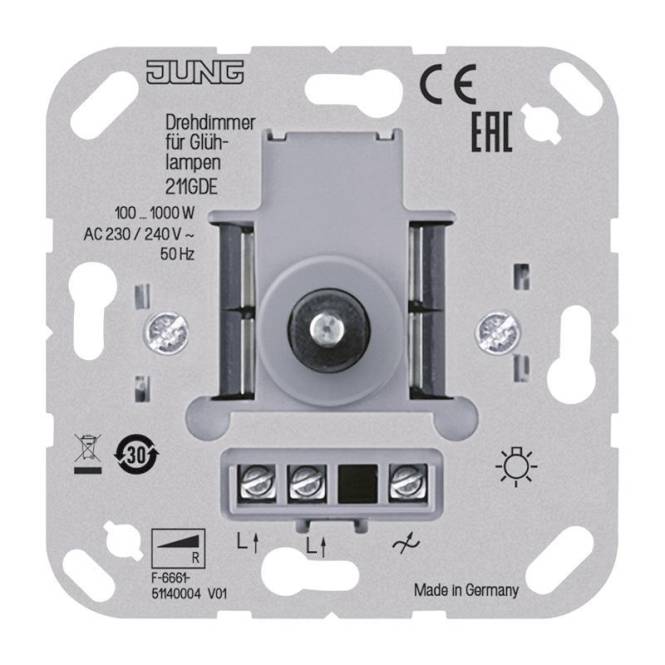 JG UP Drehdimmer 211GDE 100-1000W JG UP Drehdimmer 211GDE 100-1000W