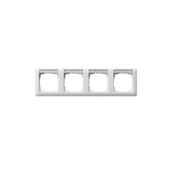 4010337094036 - GIRA 109403 Abdeckrahmen 4fach waager BSF Standard 55 Reinweiß glänzend 4010337094036 - GIRA 109403 Abdeckrahmen 4fach waager BSF Standard 55 Reinweiß glänzend