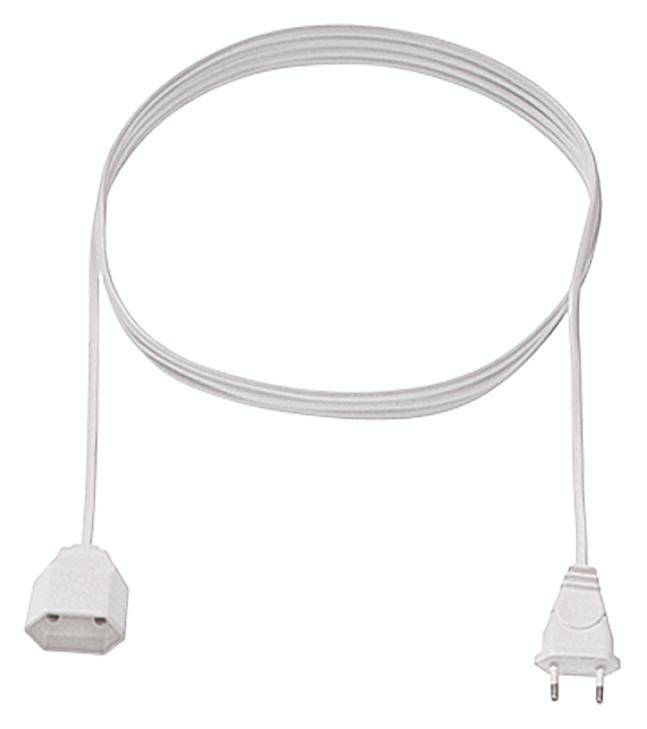 Bachmann Verlängerung 3m weiß 233.285 H03VVH2-F 2x0,75 Eurostecker/Eurokuppl. Bachmann Verlängerung 3m weiß 233.285 H03VVH2-F 2x0,75 Eurostecker/Eurokuppl.