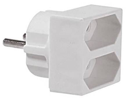 Bachmann Euro Doppelstecker weiß 921.271 Bachmann Euro Doppelstecker weiß 921.271